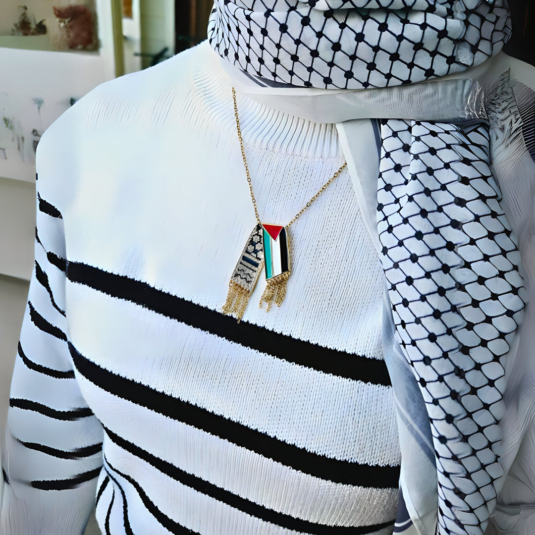 Keffiyeh Palestina Ketting - Toon je Steun & Kracht