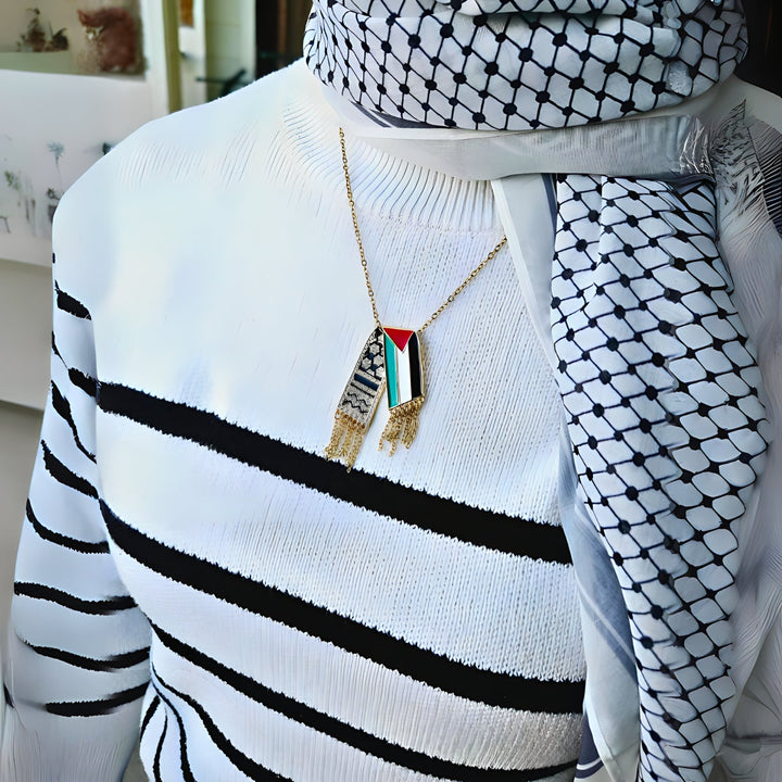 Keffiyeh Palestina Ketting - Toon je Steun & Kracht